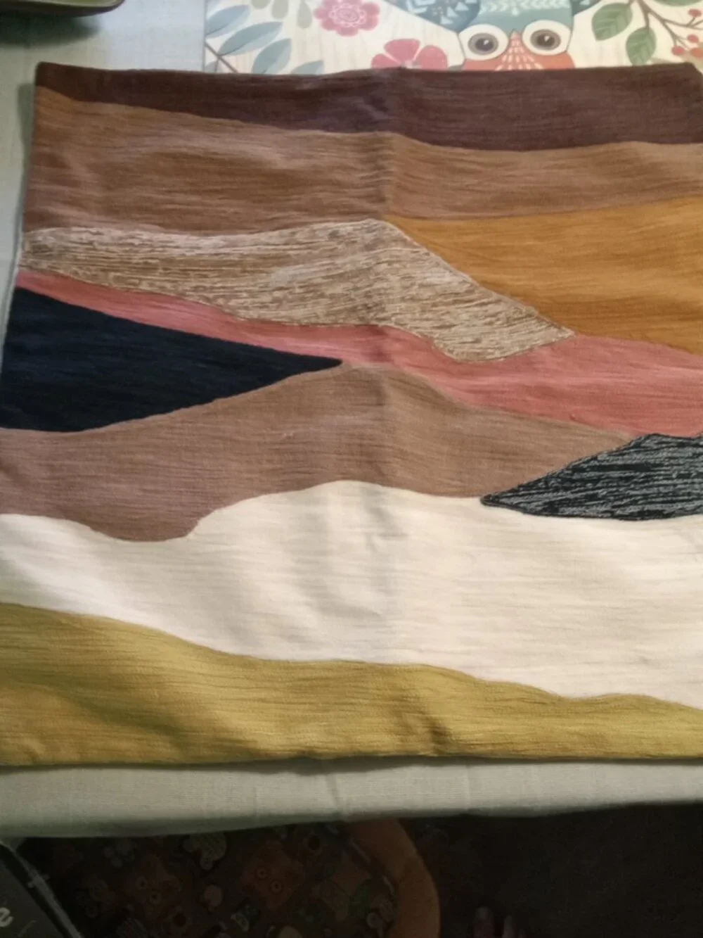 West Elm Bold Center Mixed Stripe Pillow Cover 19.5x19.5 Button Closure multi